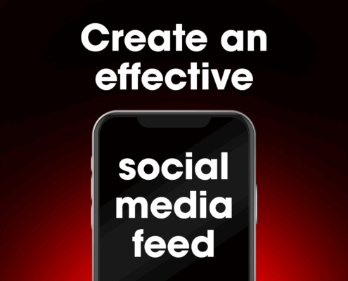 create an effective social media feed